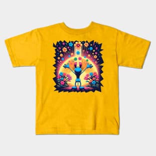 Embrace of Spring: A Whimsical Awakening Kids T-Shirt